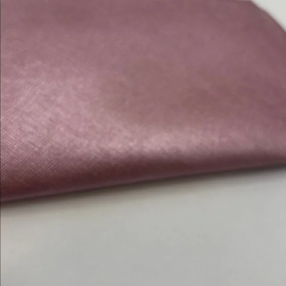 VTG Henri Bendel West 57th Metallic Pink Wristlet Wallet Large Sleek City Thin - Picture 8 of 10